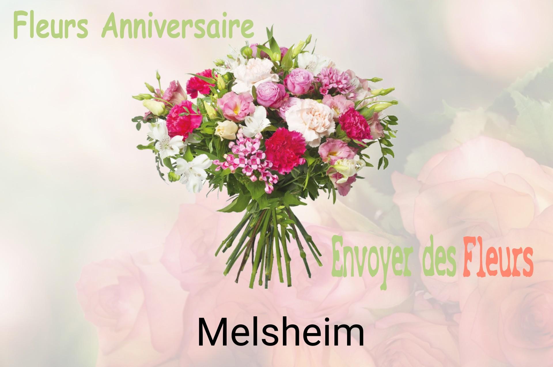 Bouquet de fleurs d’anniversaire livré à Melsheim