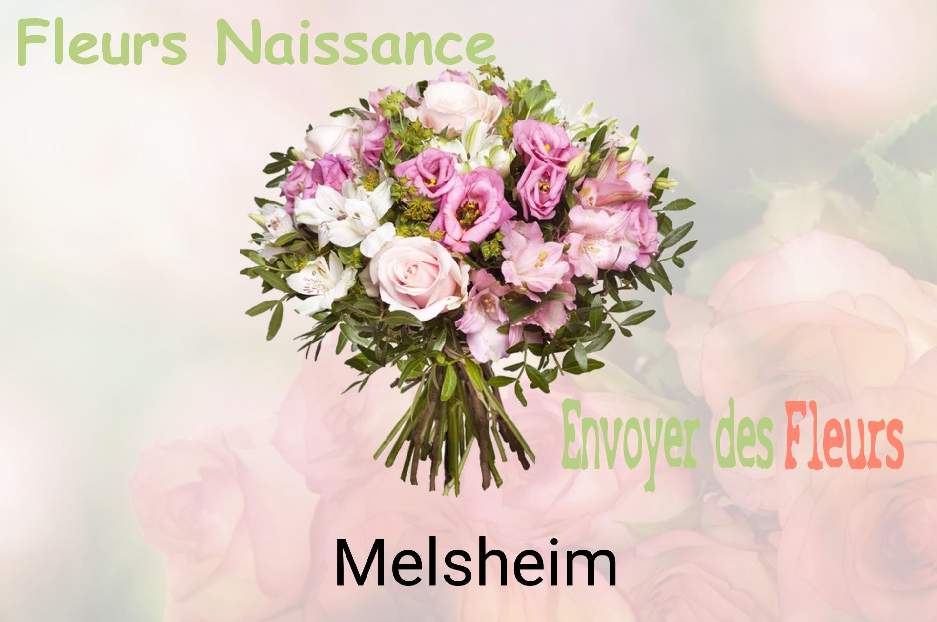 Bouquet de fleurs de naissance livré à Melsheim
