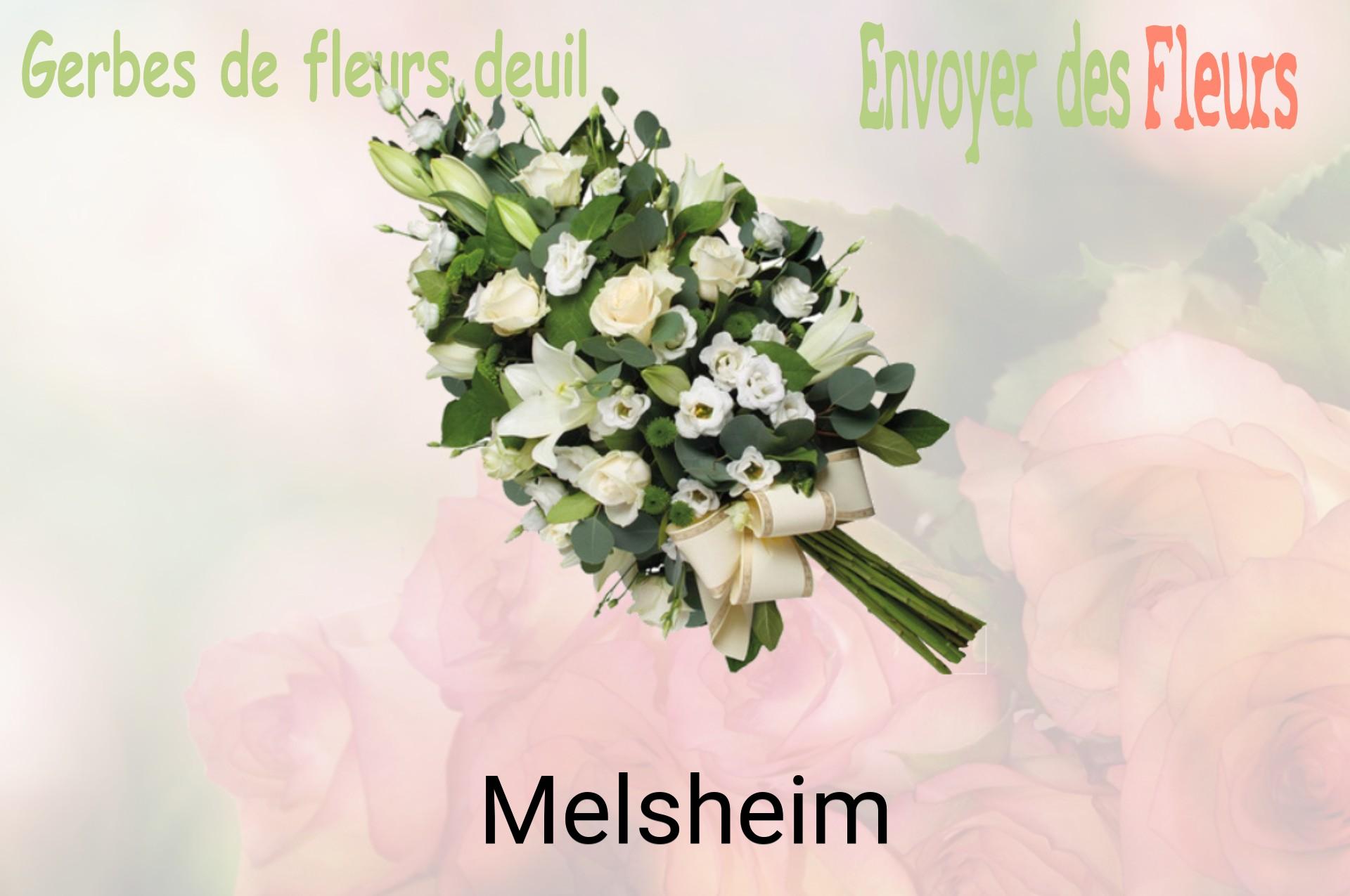 Gerbe de fleurs de deuil livrée à Melsheim